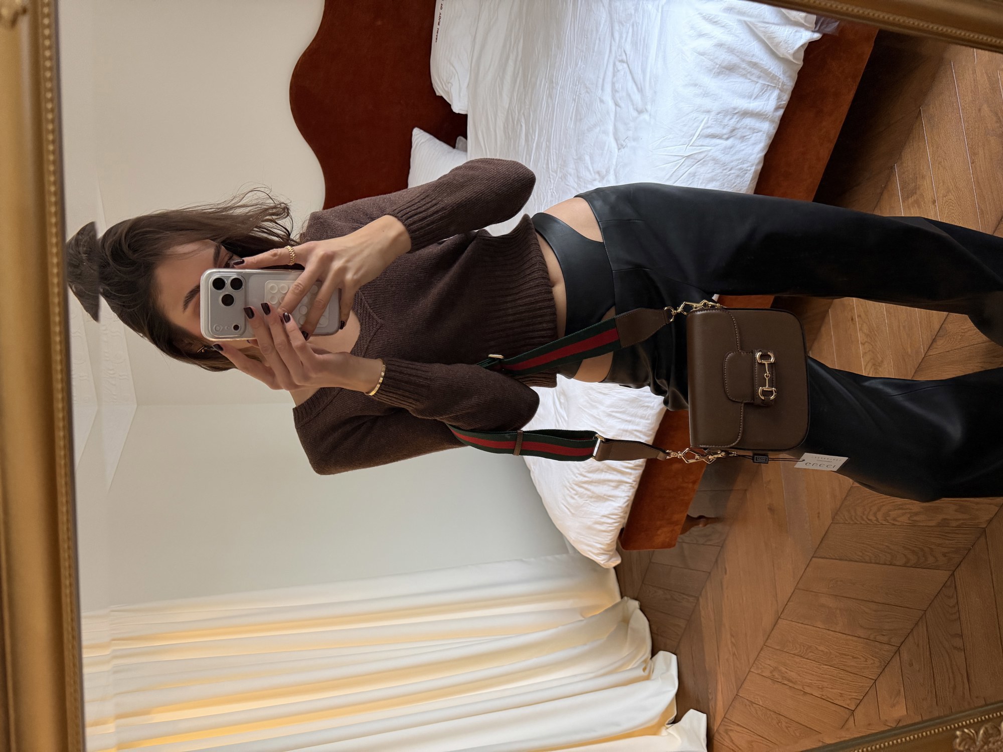 Gucci Horsebit 1955 Mini Bag Total Brown Soft [оригінальна коробк - 2