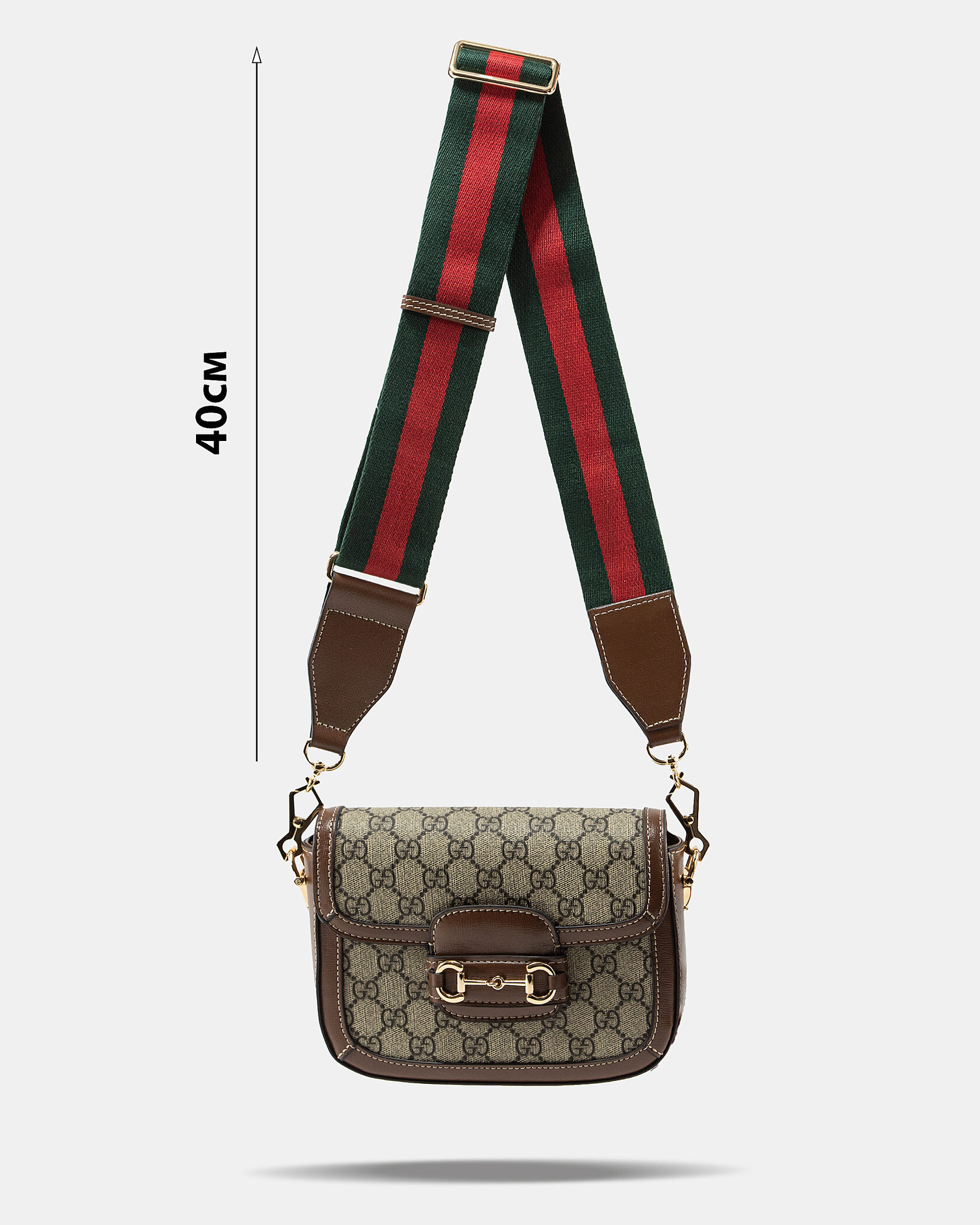 Gucci Horsebit 1955 Shoulder Bag Grey/Brown - 5