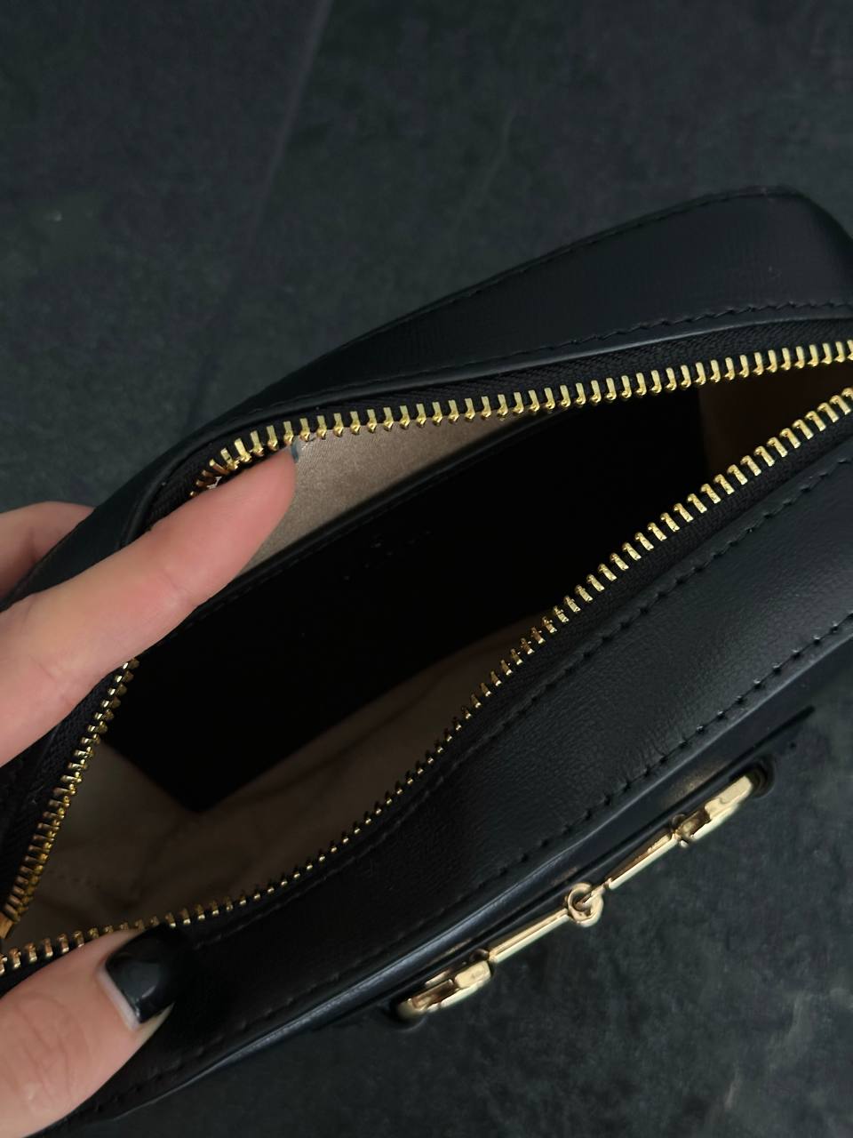 Gucci Horsebit 1955 Small Shoulder Bag Black - 6