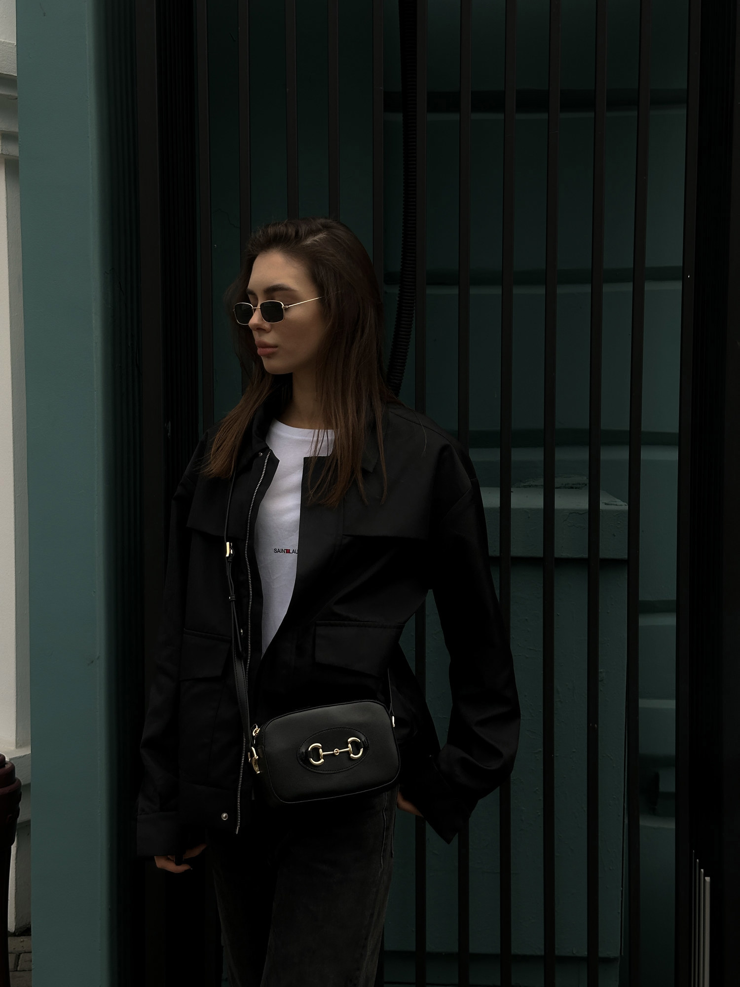 Gucci Horsebit 1955 Small Shoulder Bag Black [оригінальна короб - 15