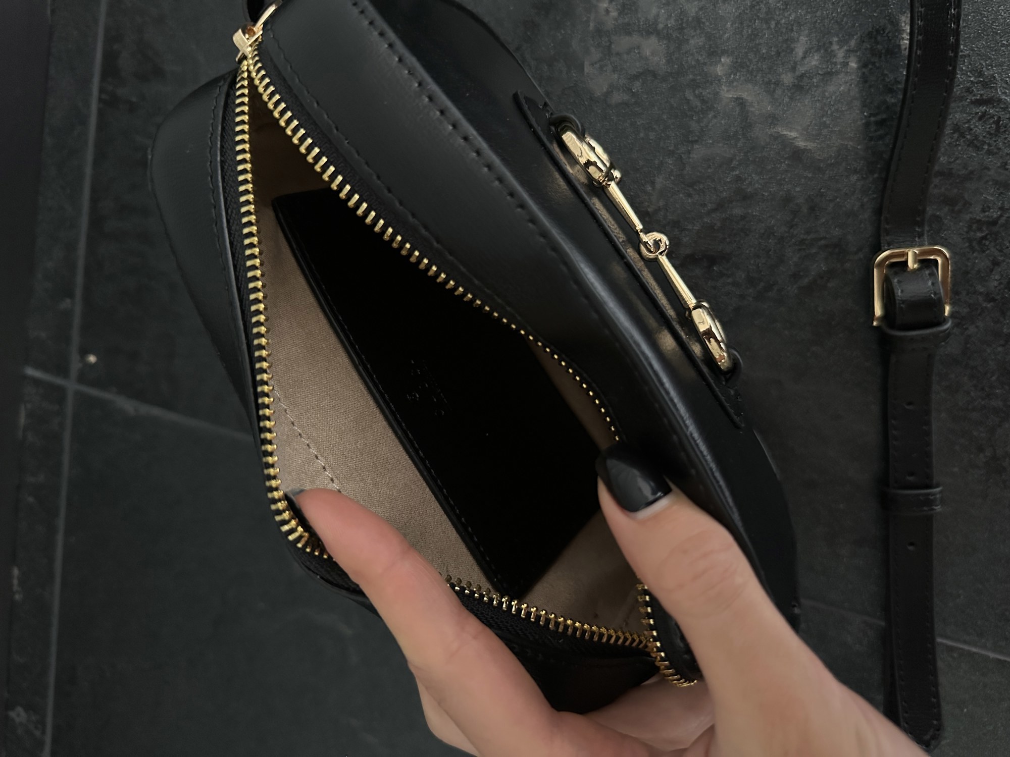 Gucci Horsebit 1955 Small Shoulder Bag Black [оригінальна короб - 2