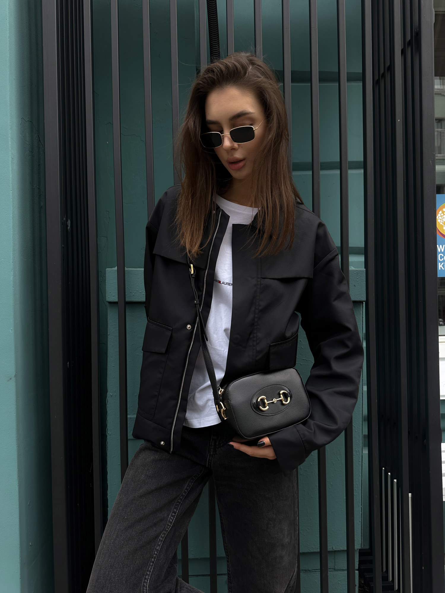 Gucci Horsebit 1955 Small Shoulder Bag Black [оригінальна короб - 11