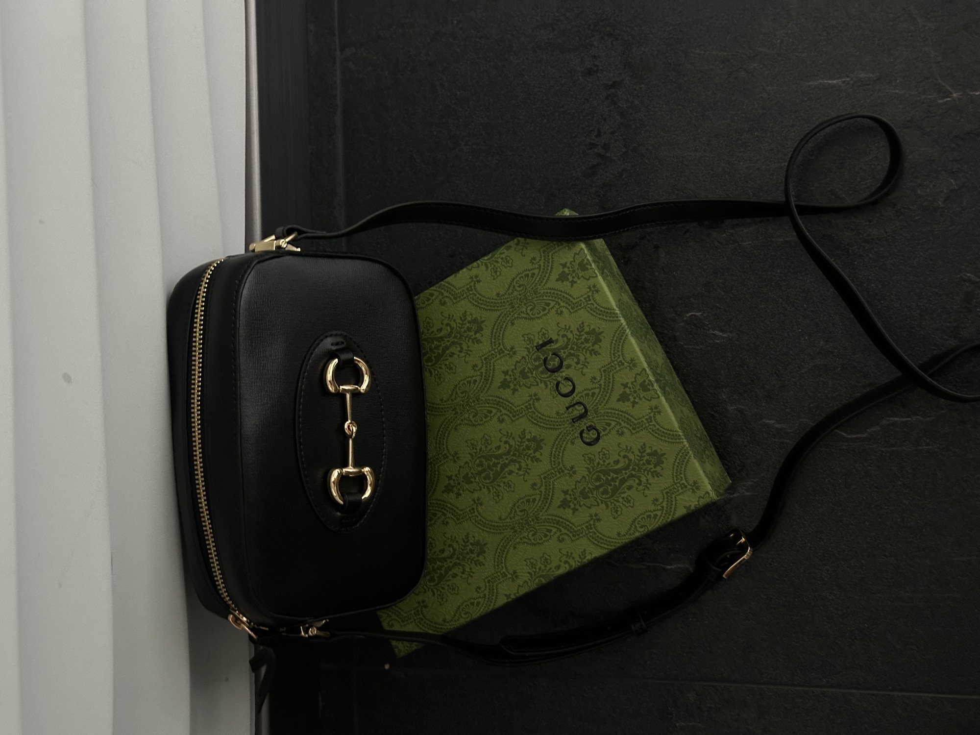 Gucci Horsebit 1955 Small Shoulder Bag Black [оригінальна короб - 6