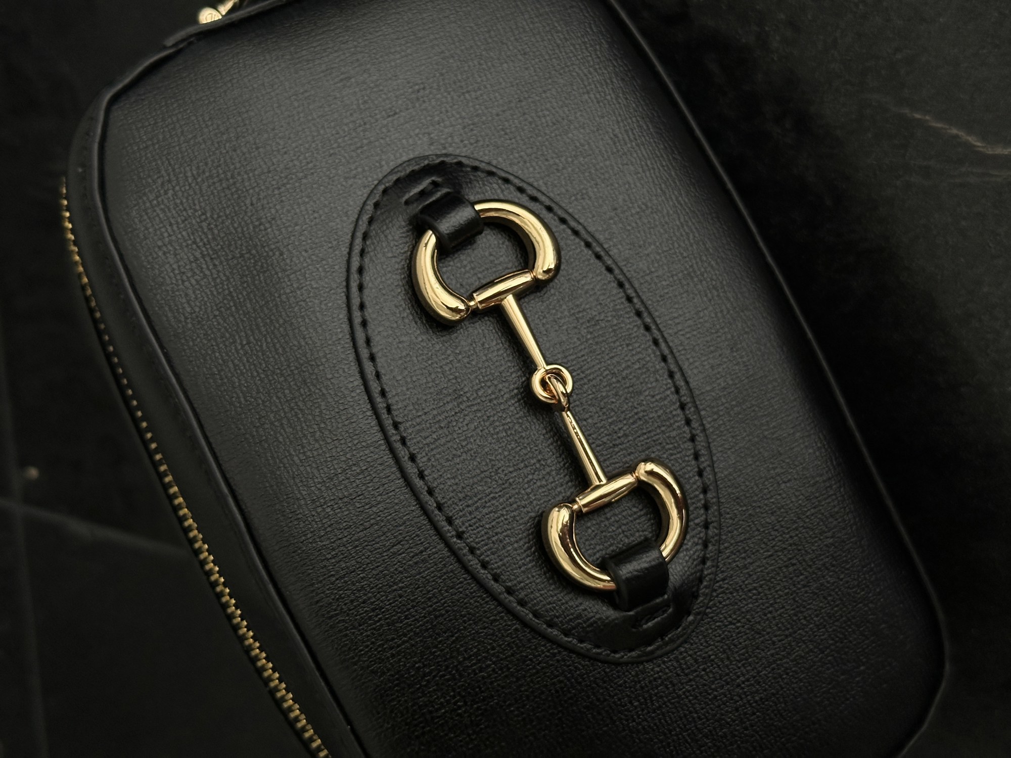 Gucci Horsebit 1955 Small Shoulder Bag Black [оригінальна короб - 3