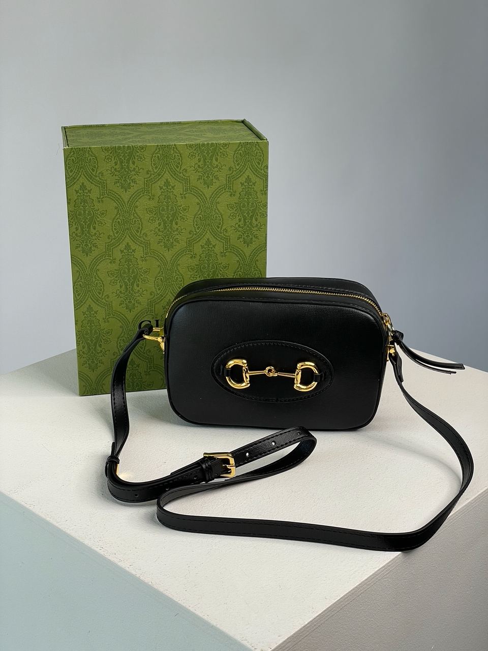 Gucci Horsebit 1955 Small Shoulder Bag Black - 4