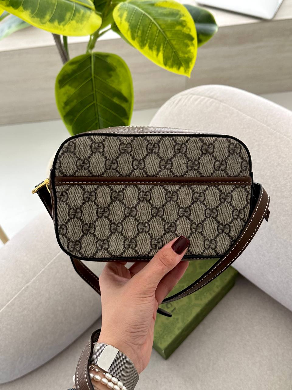 Gucci Horsebit 1955 Small Shoulder Bag Brown - 3