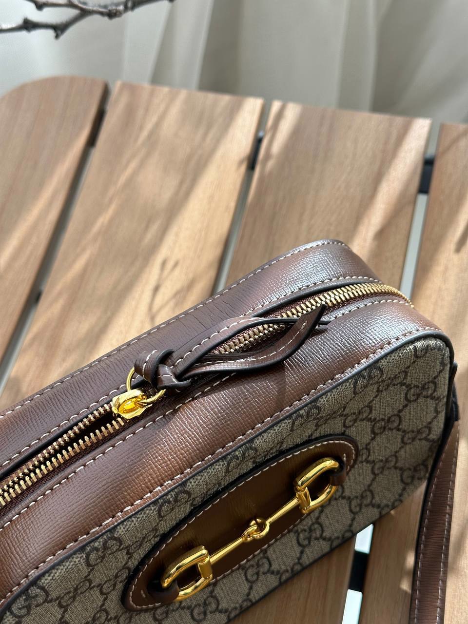 Gucci Horsebit 1955 Small Shoulder Bag Brown - 8