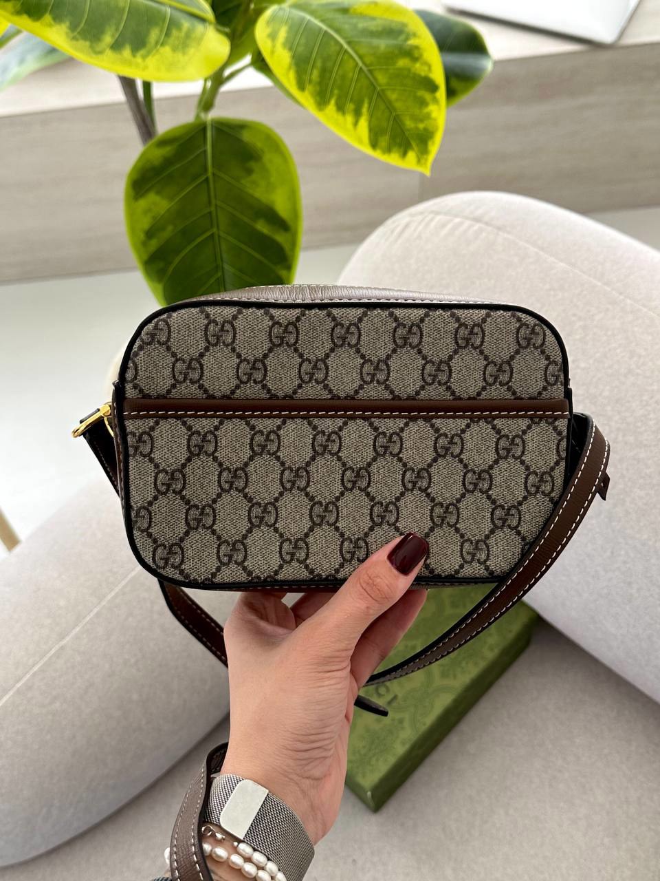 Gucci Horsebit 1955 Small Shoulder Bag Brown - 2