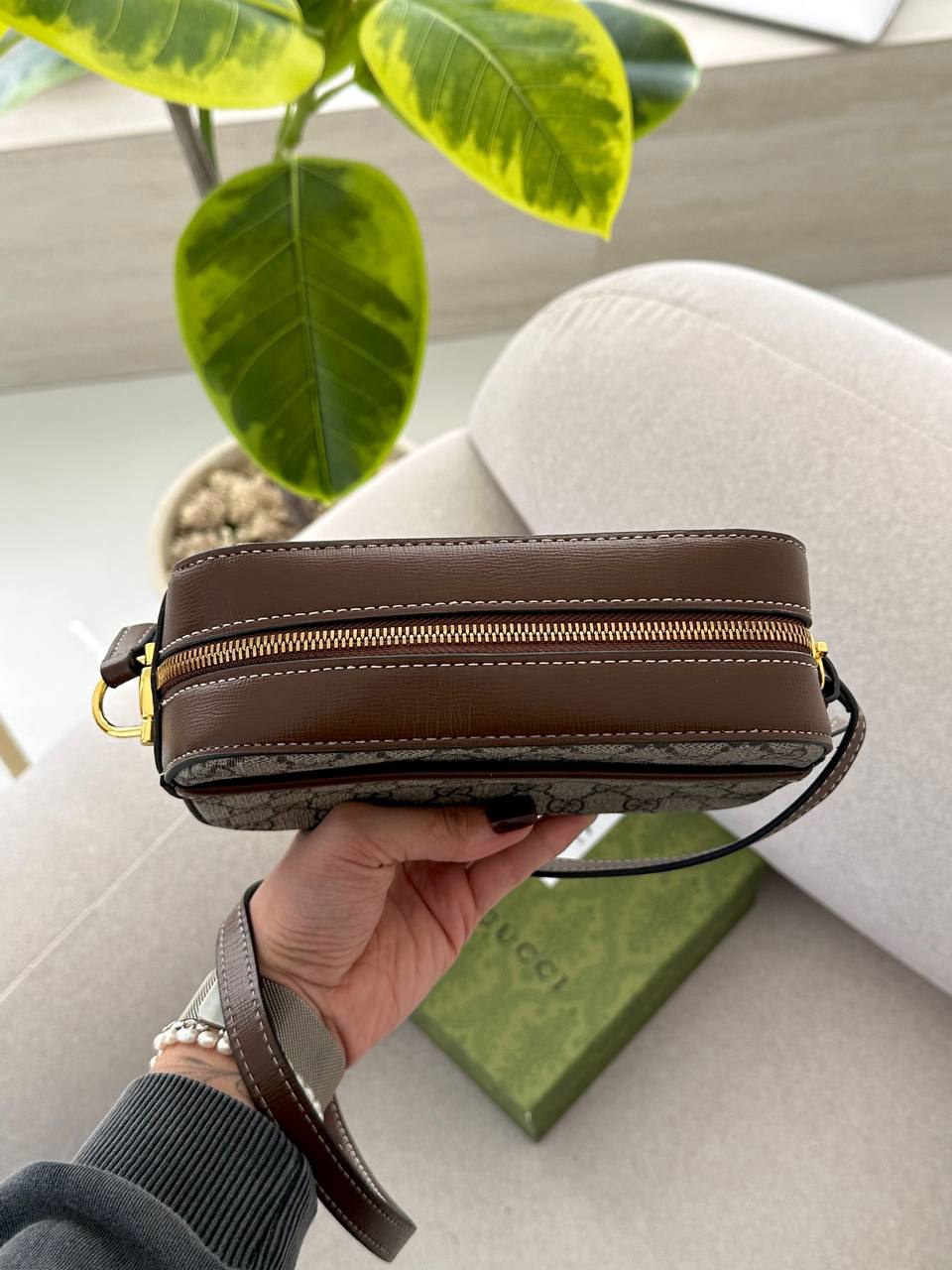 Gucci Horsebit 1955 Small Shoulder Bag Brown - 3