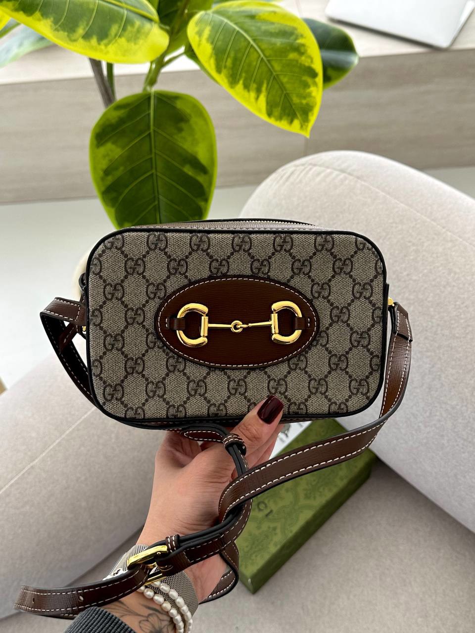 Gucci Horsebit 1955 Small Shoulder Bag Brown - 4