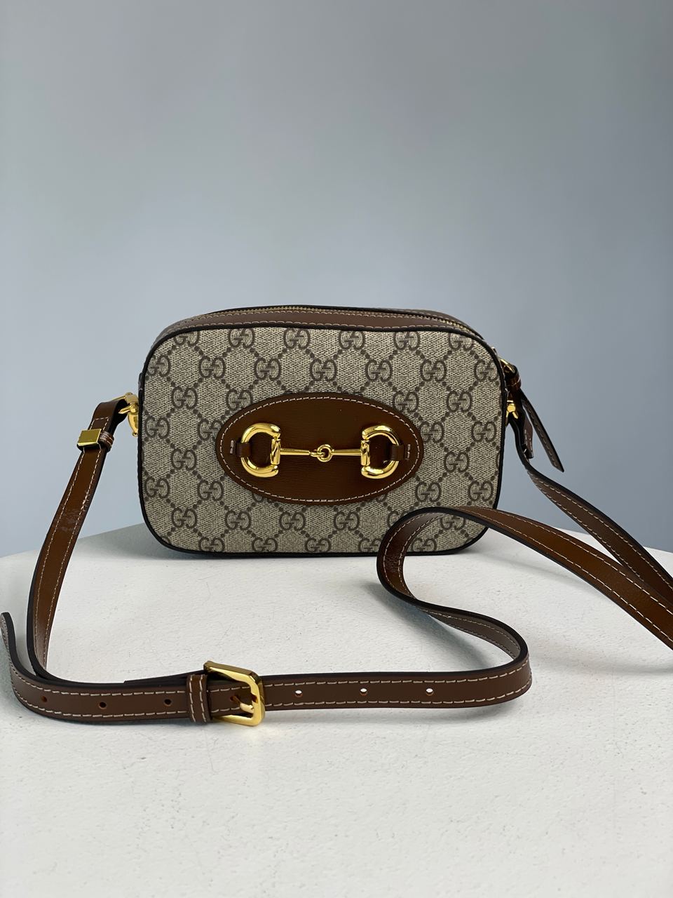 Gucci Horsebit 1955 Small Shoulder Bag Brown - 3