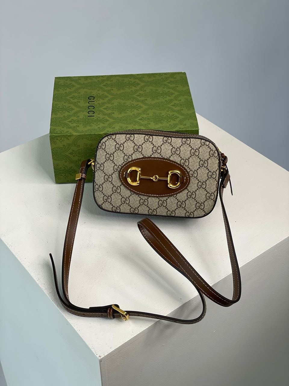 Gucci Horsebit 1955 Small Shoulder Bag Brown - 4