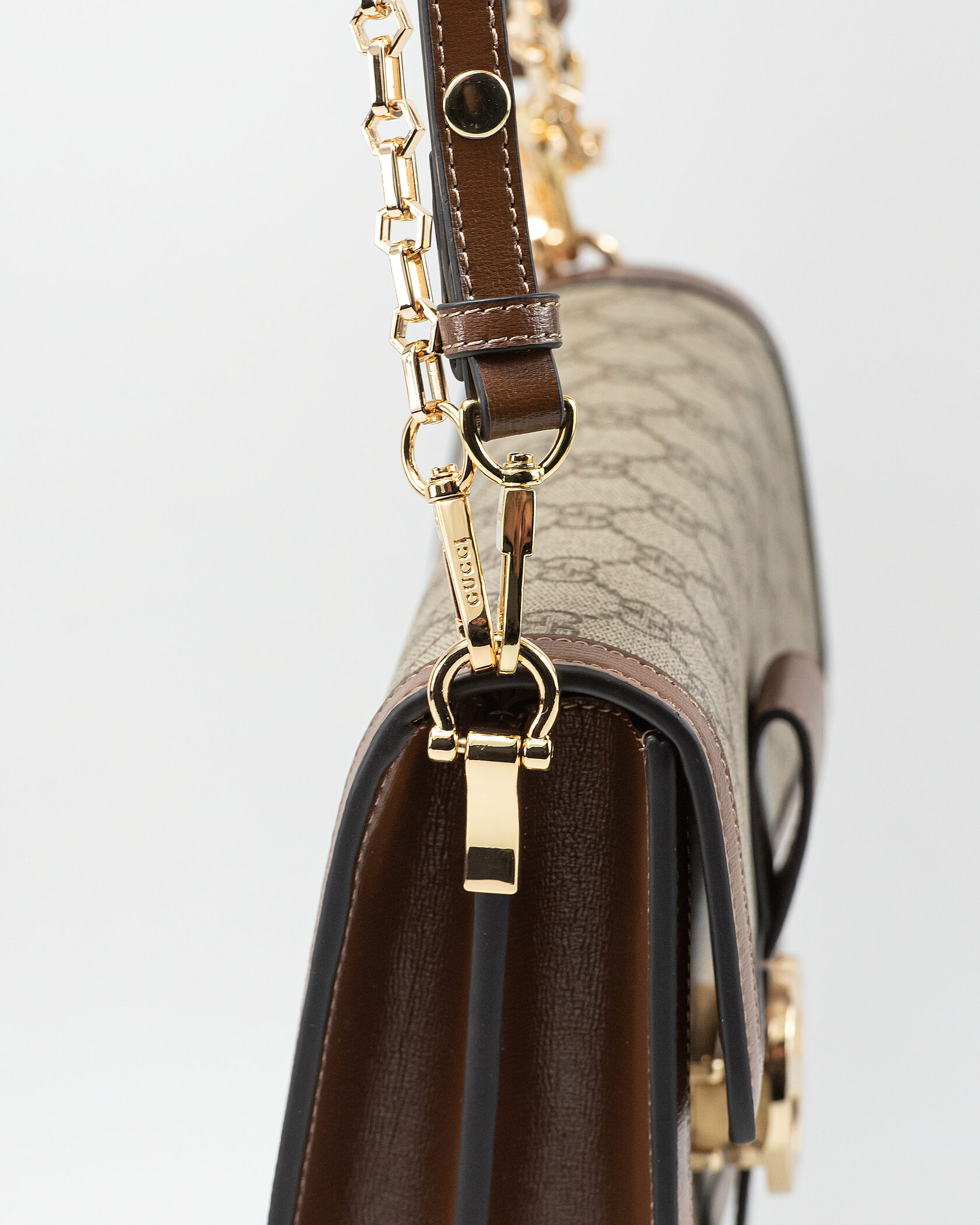 Gucci Interlocking GG Small Shoulder Bag in GG Supreme Canvas Beige/Brown - 11