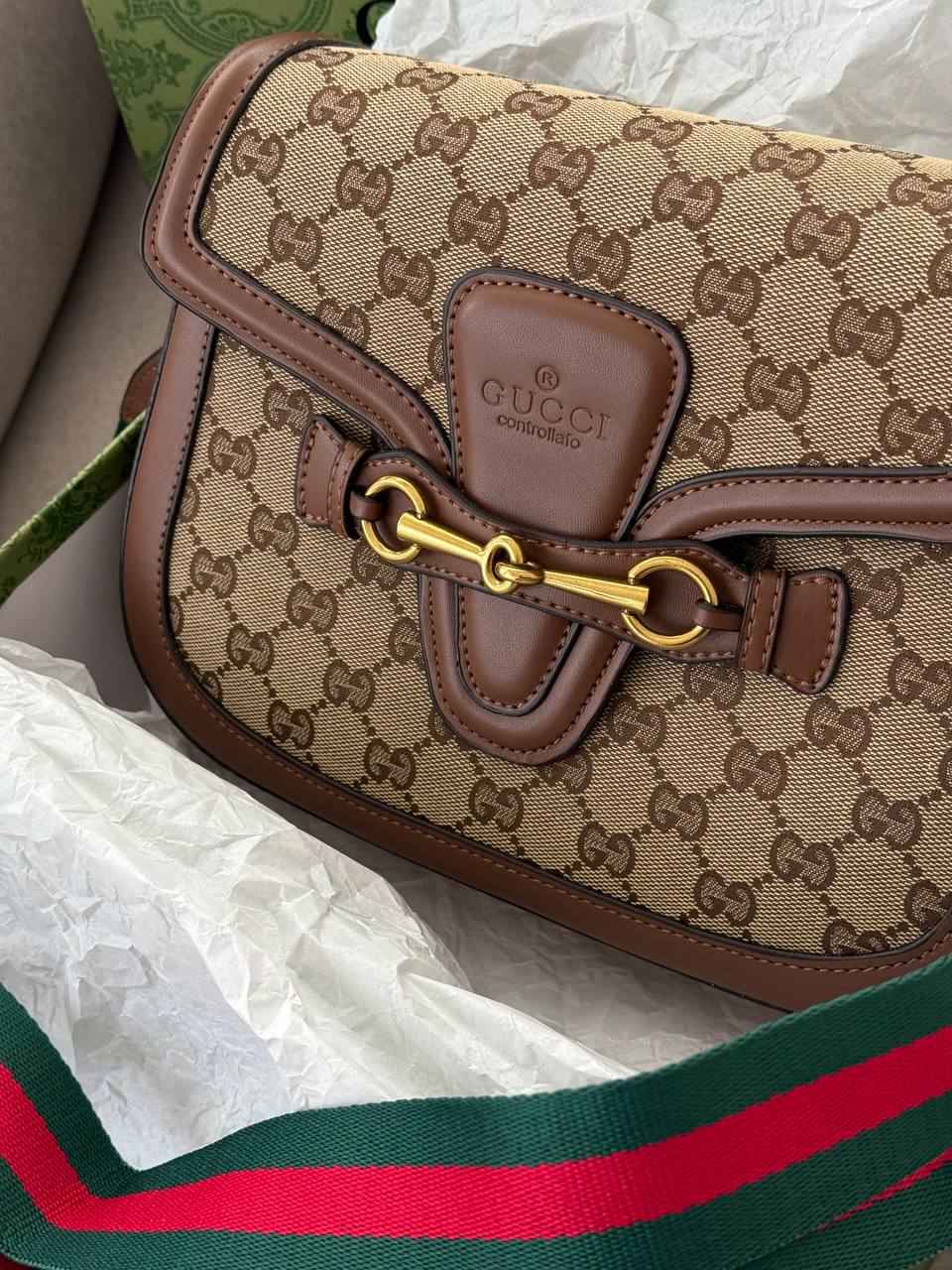 Gucci Lady Web GG Canvas Shoulder Bag - 4