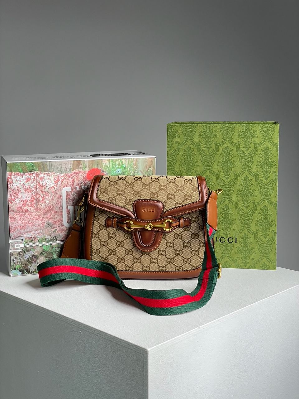 Gucci Lady Web GG Canvas Shoulder Bag - 5
