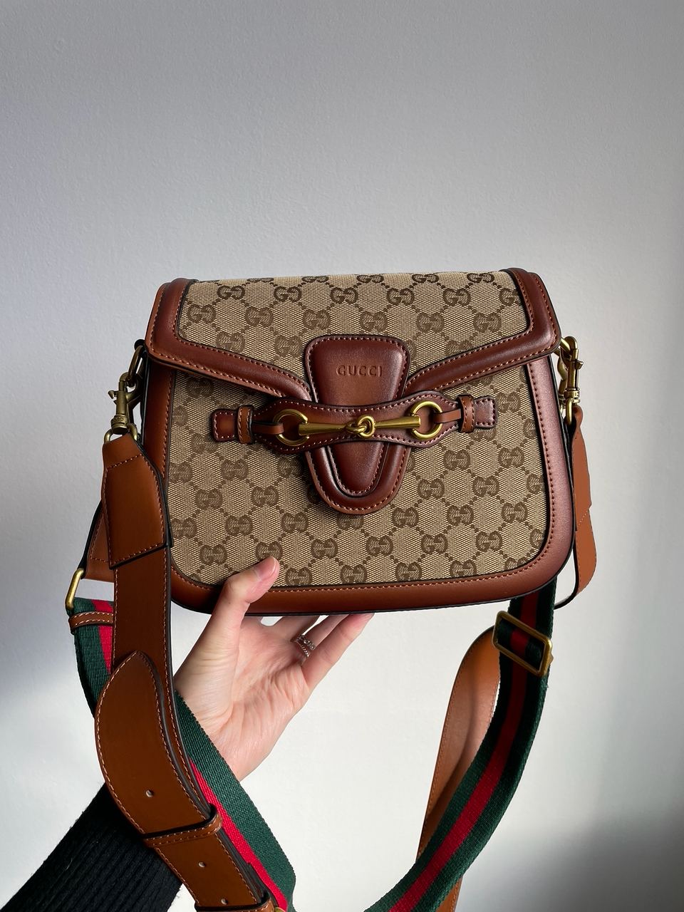 Gucci Lady Web GG Canvas Shoulder Bag - 7