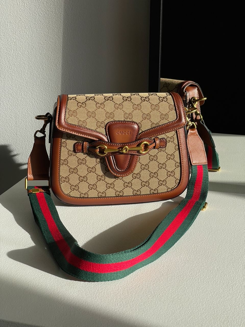 Gucci Lady Web GG Canvas Shoulder Bag - 9