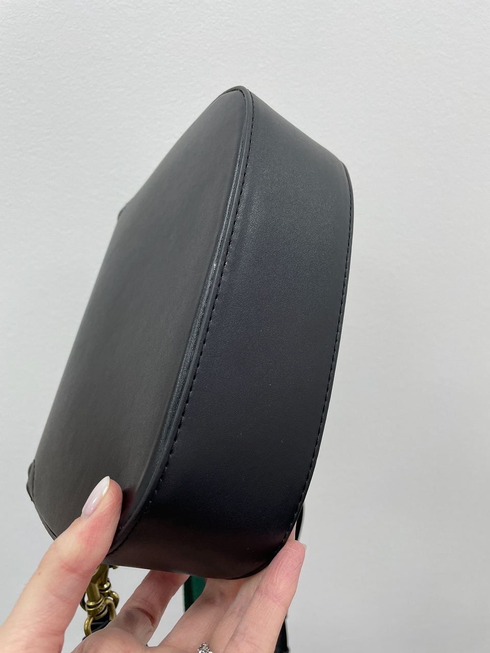 Gucci Lady Web Leather Shoulder Bag Black - 13