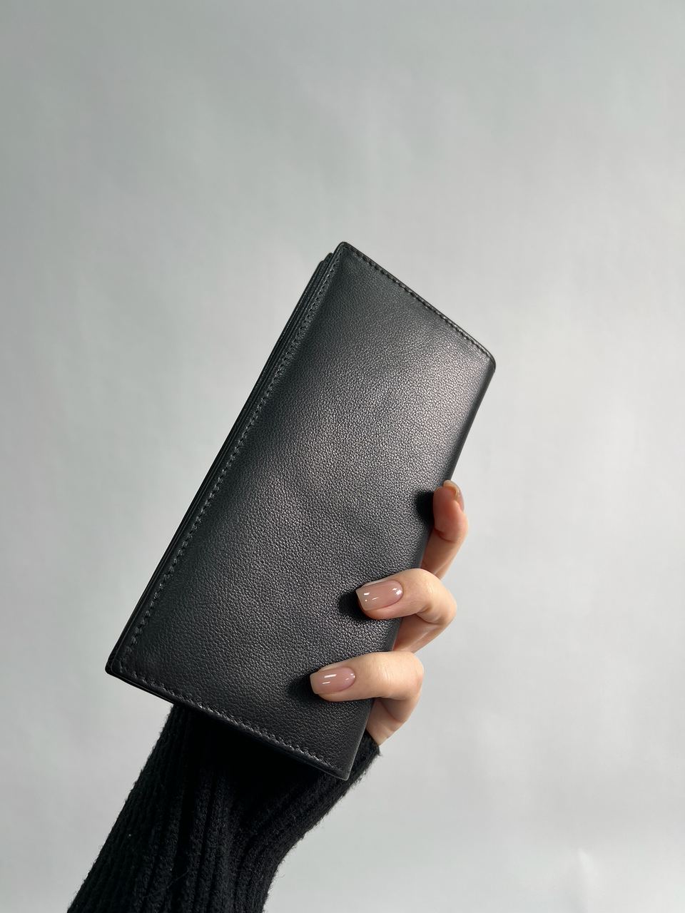 Gucci Marmont G Black Leather Bifold Long Wallet Purse - 9