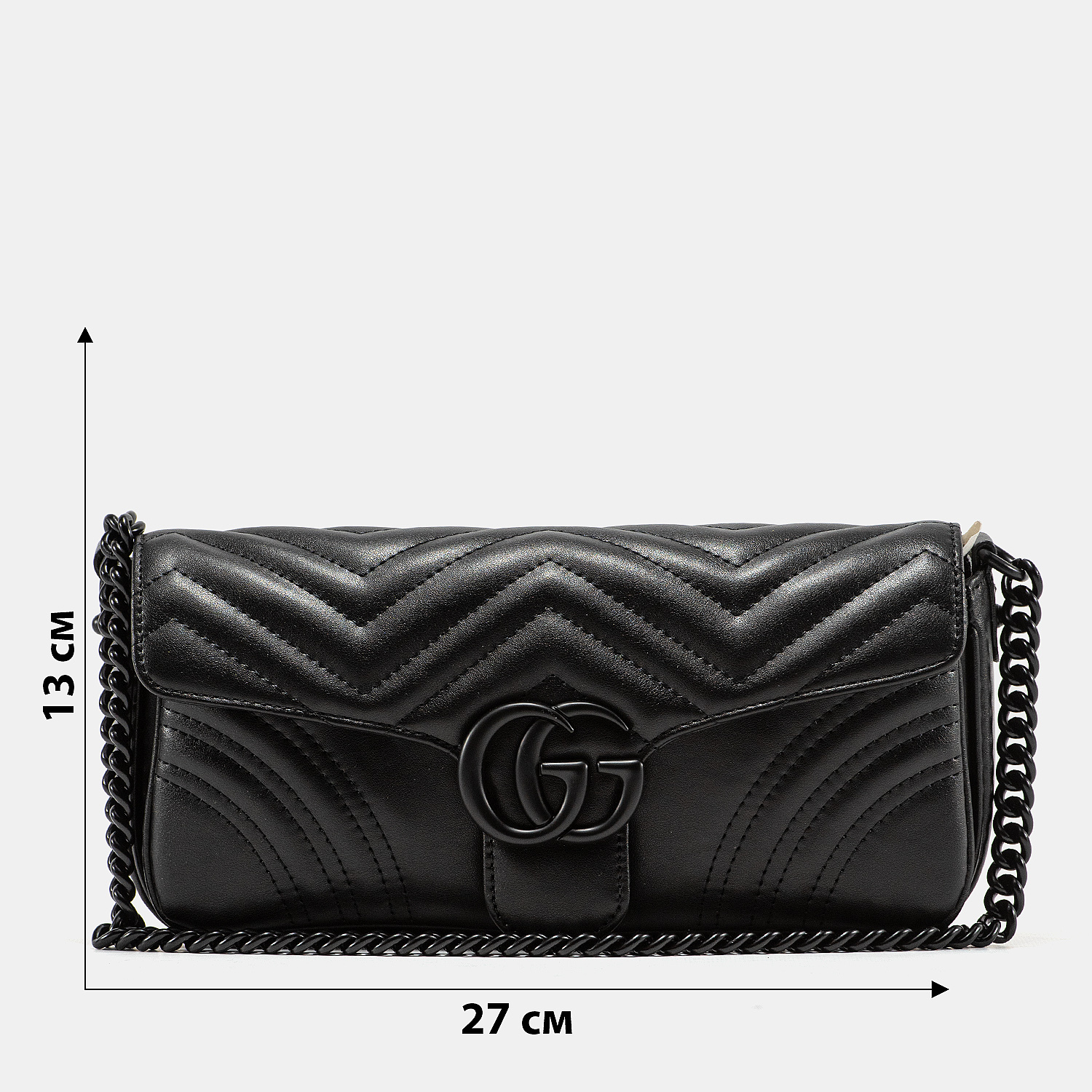 Gucci Marmont Medium Shoulder Bag Total Black - 3