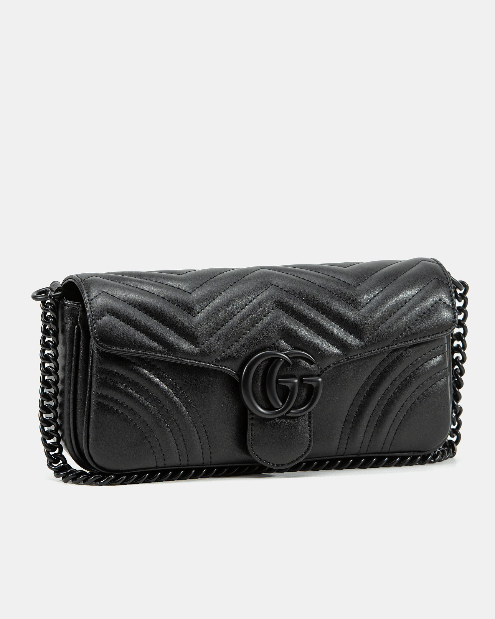 Gucci Marmont Medium Shoulder Bag Total Black - 5