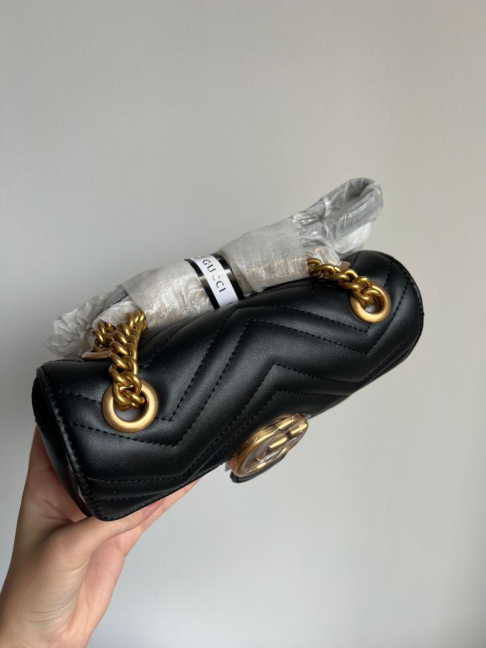 Gucci Marmont Mini Shoulder Bag, Gold Hardware - 13