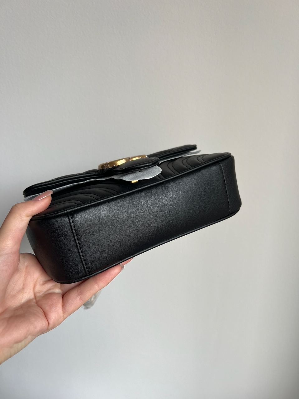 Gucci Marmont Mini Shoulder Bag, Gold Hardware - 14