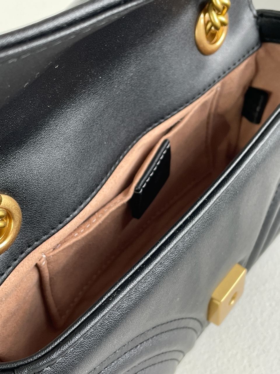 Gucci Marmont Mini Shoulder Bag, Gold Hardware - 20