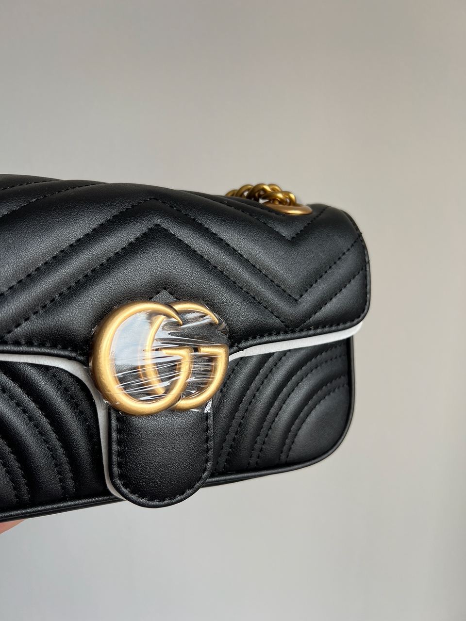 Gucci Marmont Mini Shoulder Bag, Gold Hardware - 8