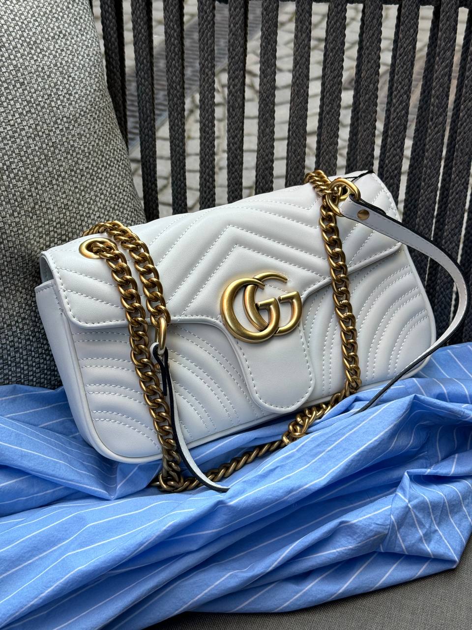 Gucci Marmont Mini Shoulder Bag, Gold Hardware - 2