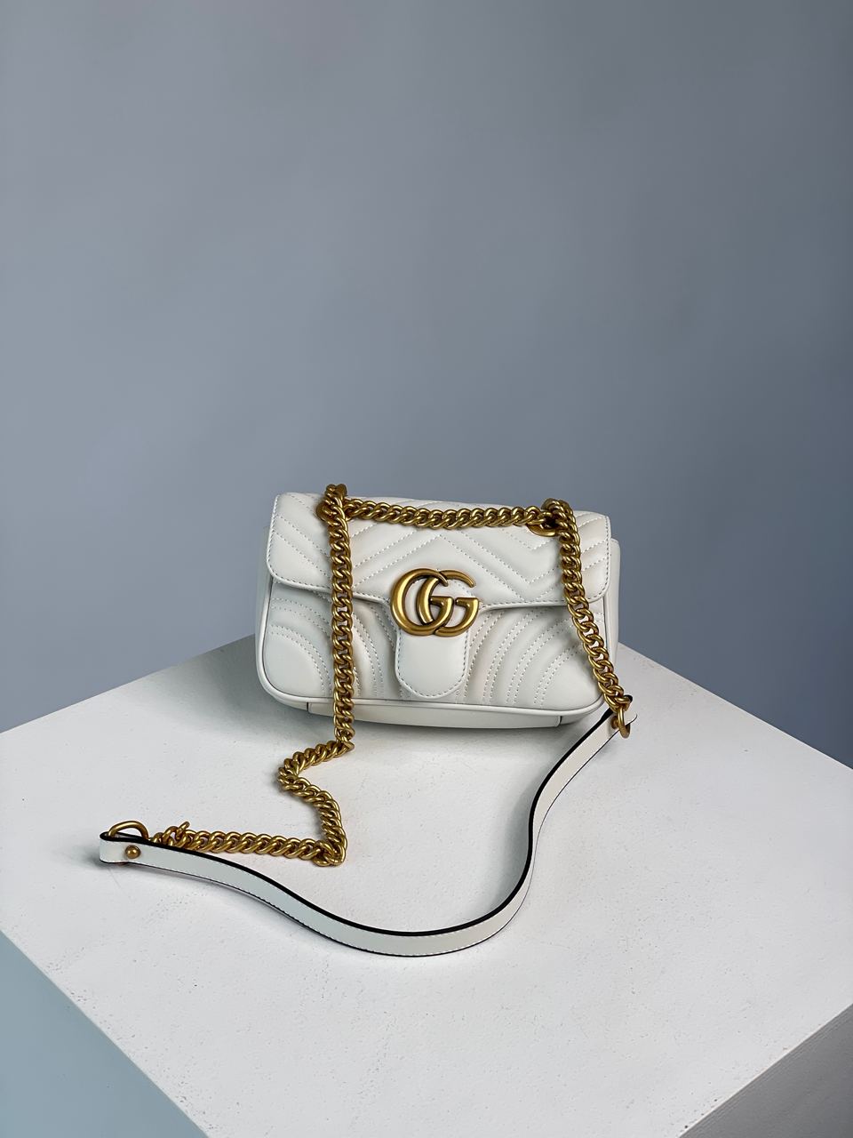 Gucci Marmont Mini Shoulder Bag, Gold Hardware - 2