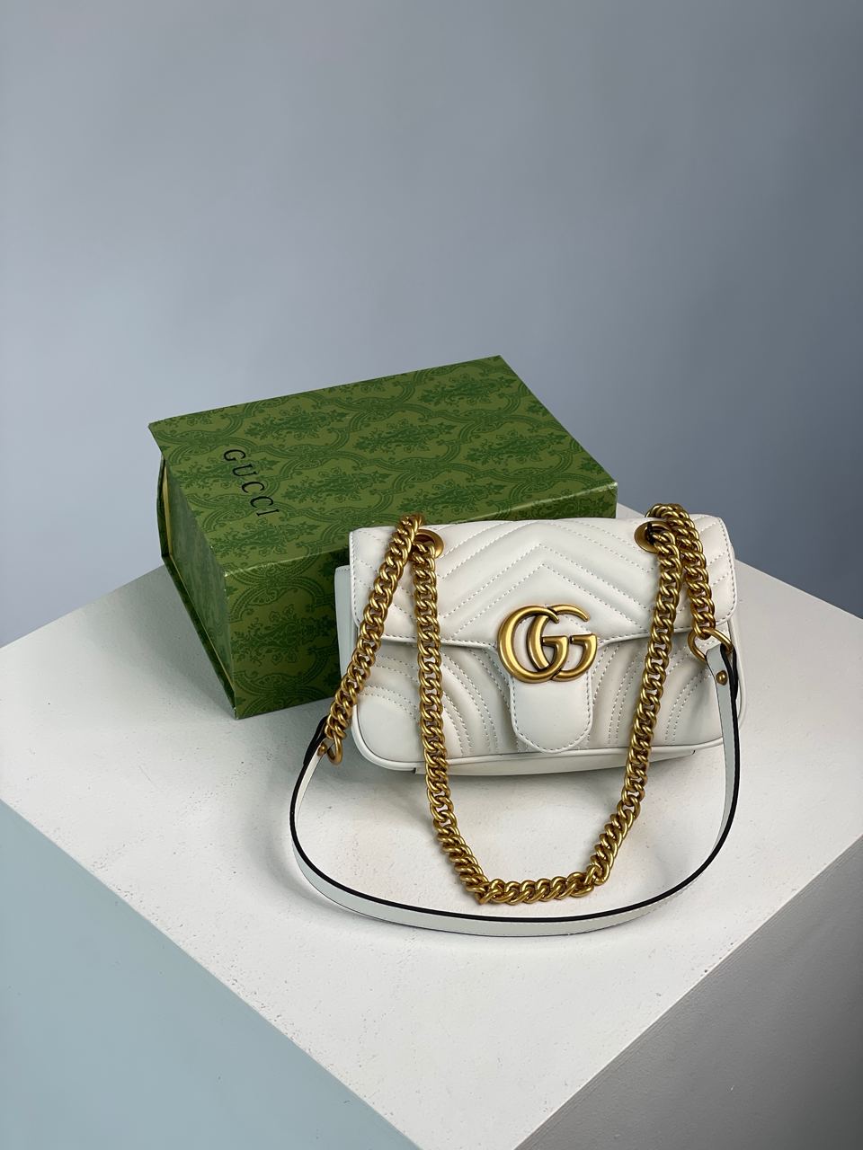 Gucci Marmont Mini Shoulder Bag, Gold Hardware - 4