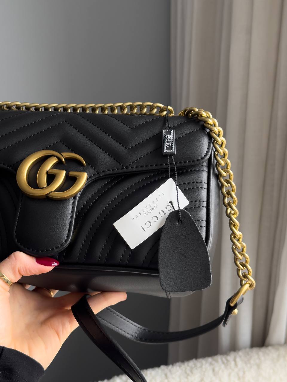 Gucci Marmont Mini Shoulder Bag Hardware Black/Gold - 11