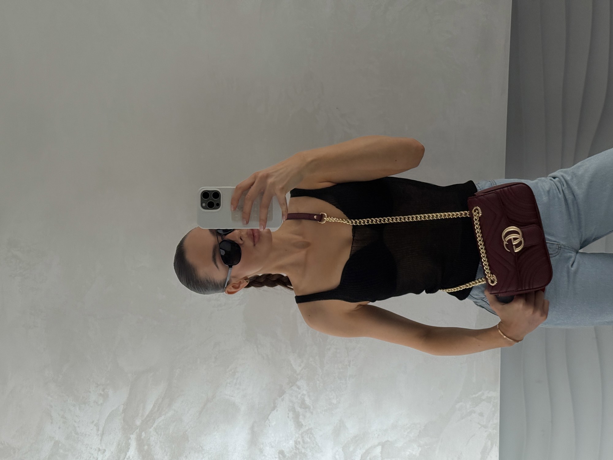 Gucci Marmont Mini Shoulder Bag Red/Gold [оригінальна коробка] - 13