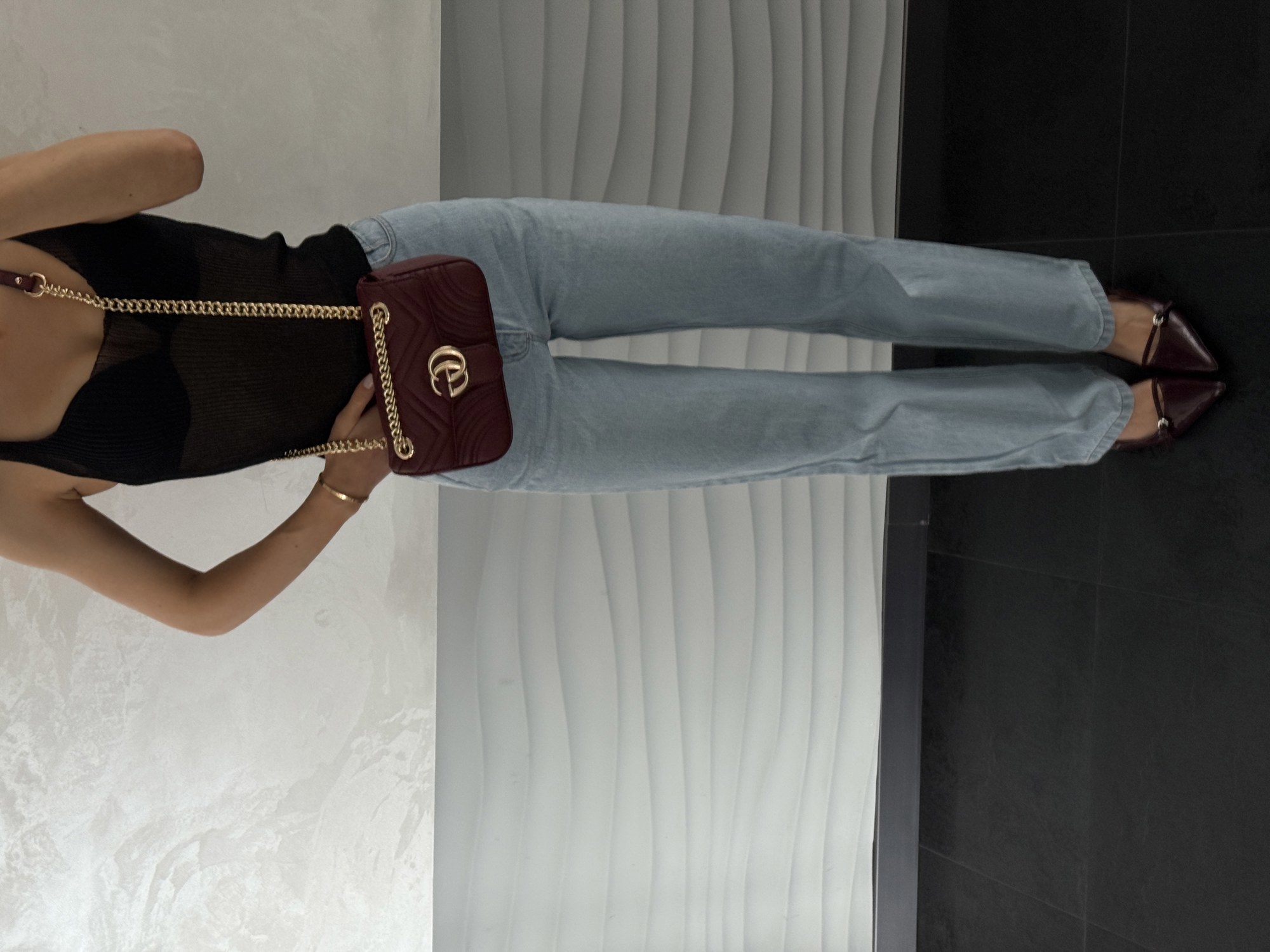 Gucci Marmont Mini Shoulder Bag Red/Gold [оригінальна коробка] - 9