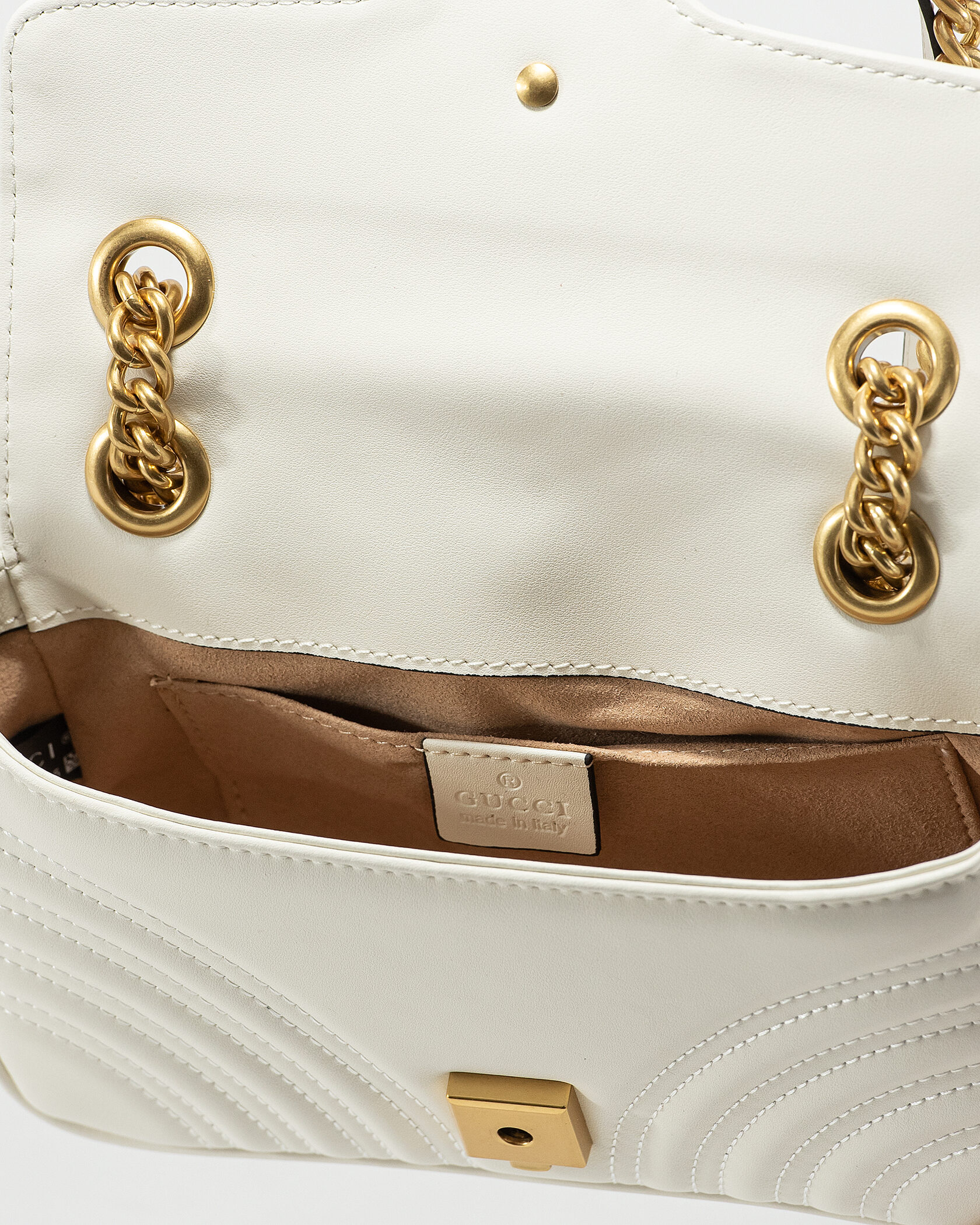 Gucci Marmont Mini Shoulder Bag White - 13