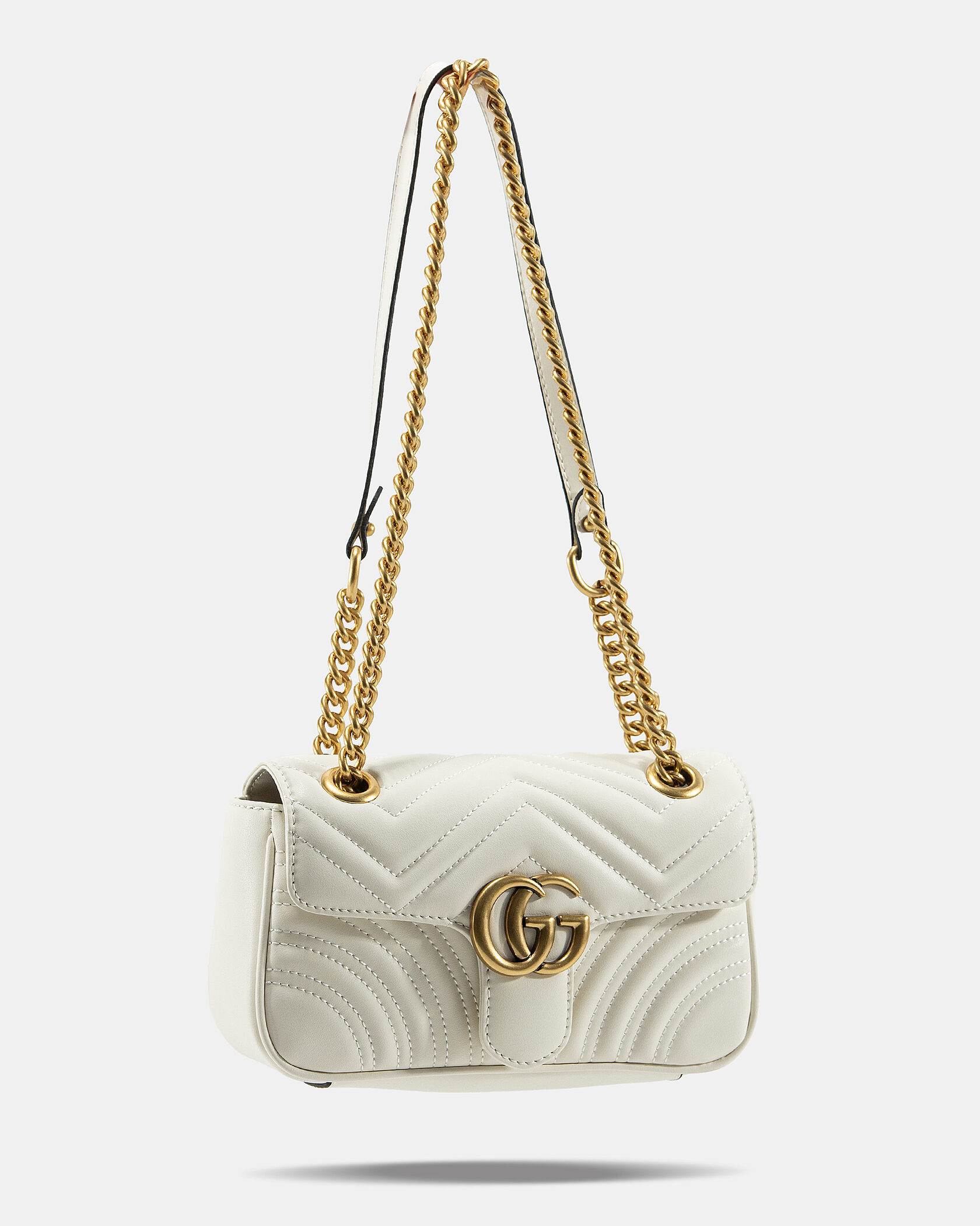 Gucci Marmont Mini Shoulder Bag White - 3