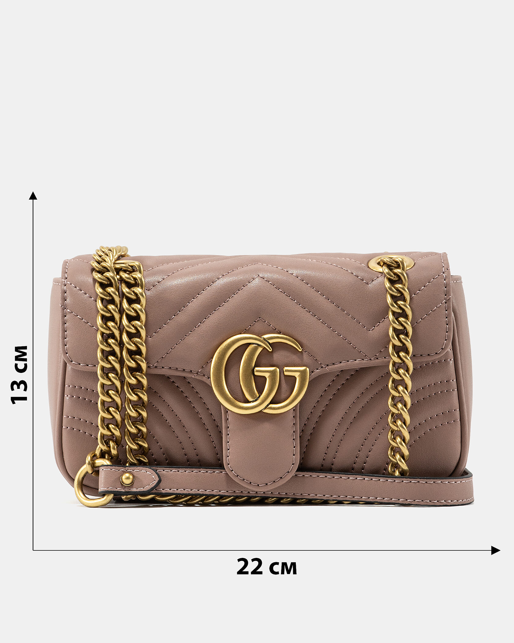 Gucci Marmont Shoulder Bag Powder Pink - 3
