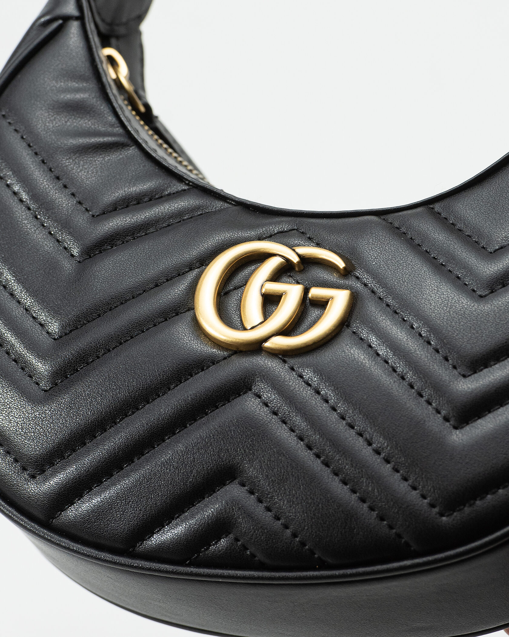 Gucci Marmont small shoulder bag Black/Gold - 6