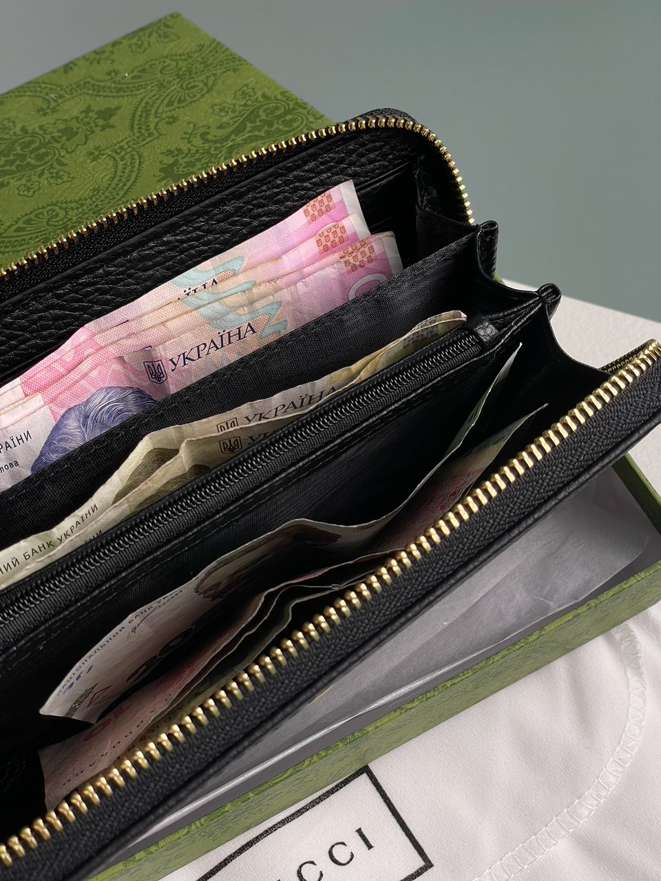 Gucci Marmont Zipper Wallet Black/Gold - 12