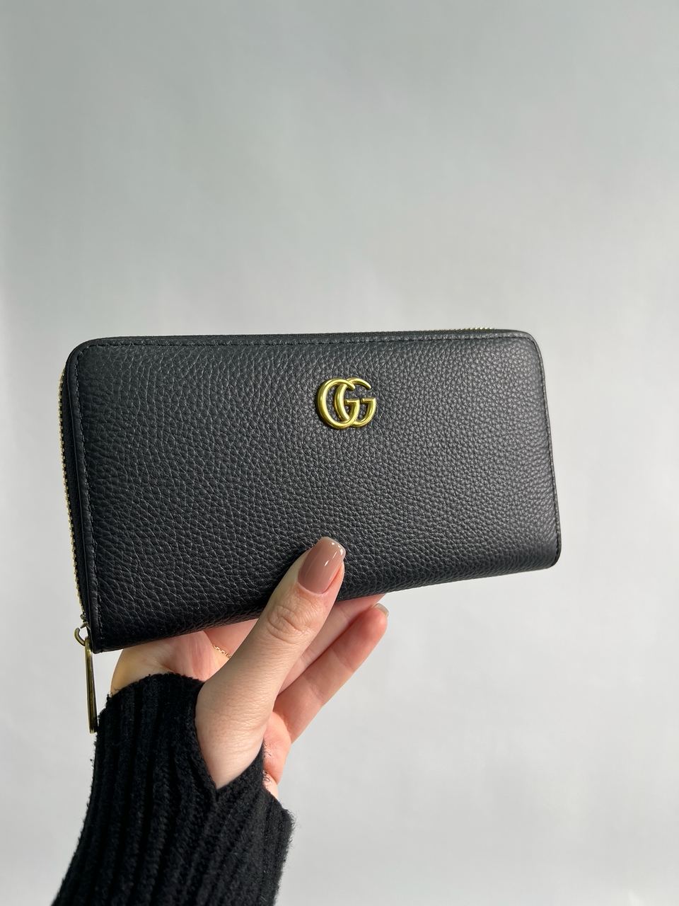 Gucci Marmont Zipper Wallet Black/Gold - 5