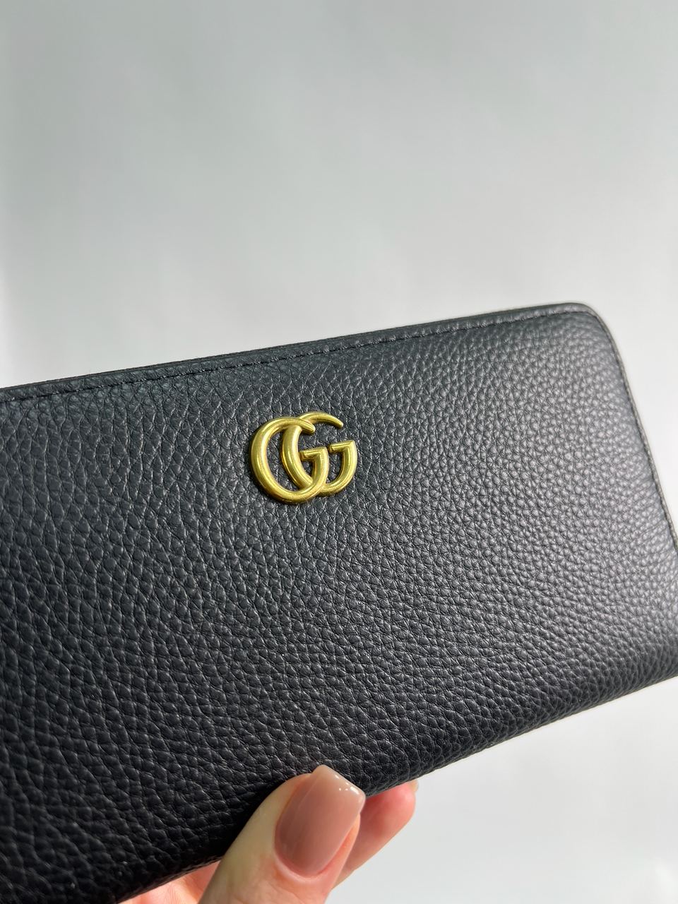Gucci Marmont Zipper Wallet Black/Gold - 7