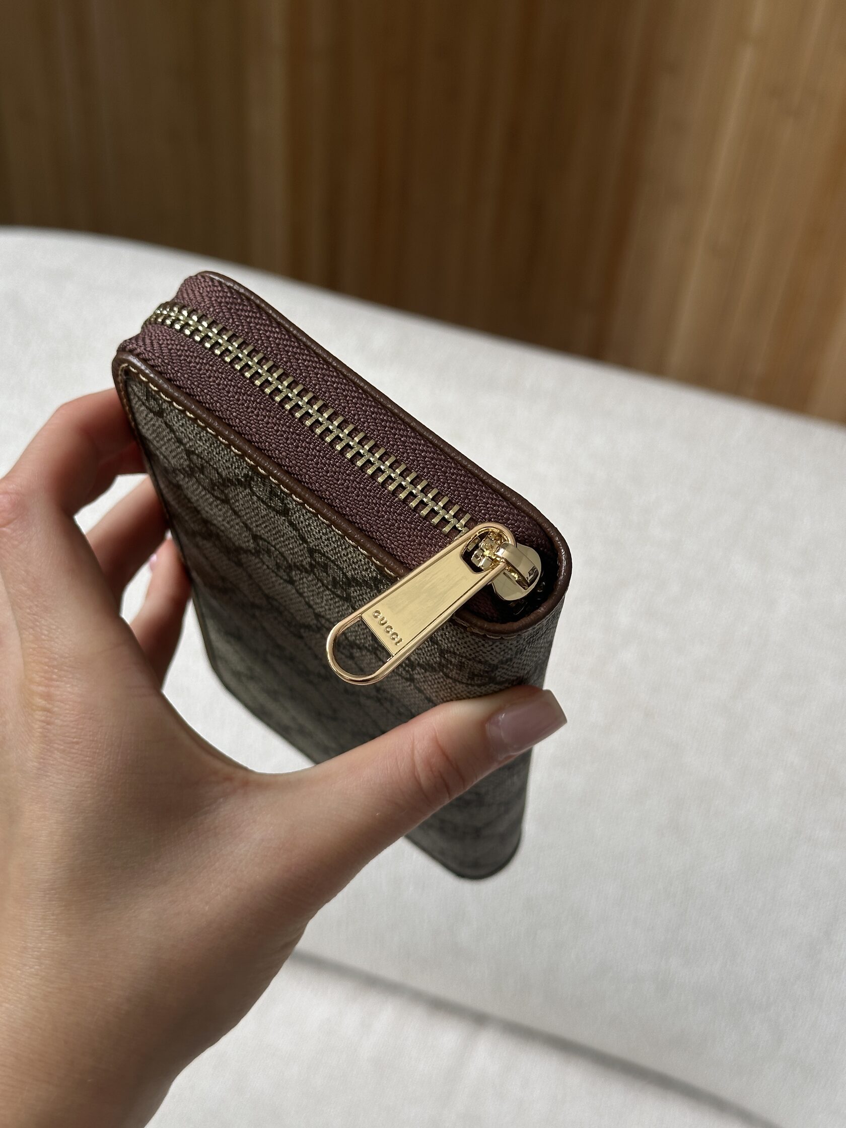 Gucci Ophidia GG Zip Around Wallet Brown - 11