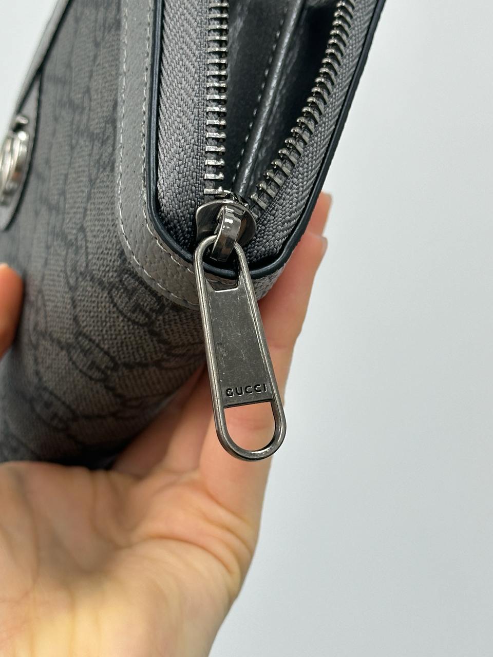 Gucci Ophidia GG Zip Around Wallet Grey/Silver - 10