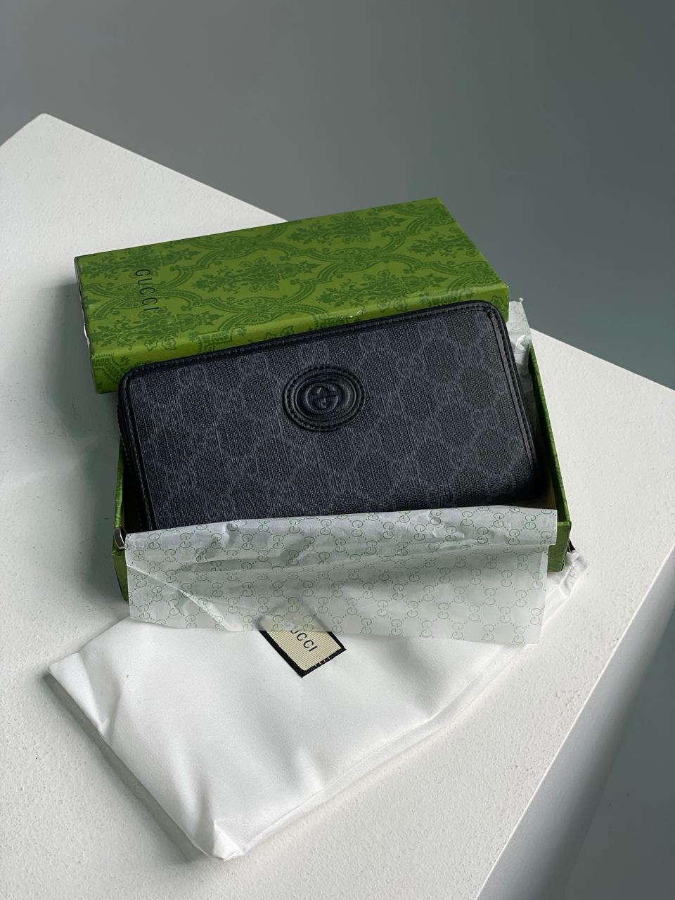 Gucci Ophidia GG Zip Around Wallet Grey - 2