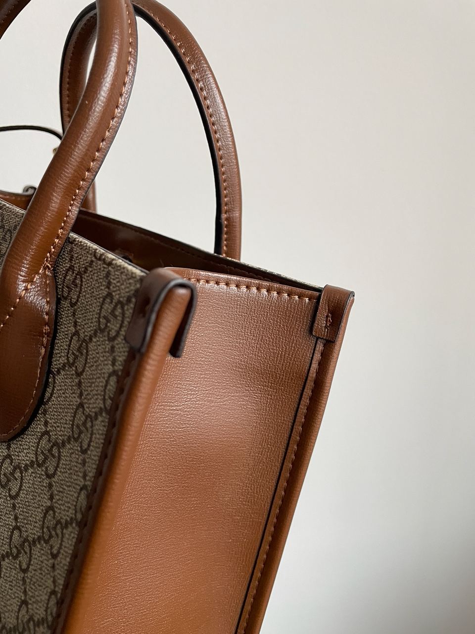 Gucci Ophidia Leather-Trimmed Monogrammed Coated-Canvas Tote Bag - 18