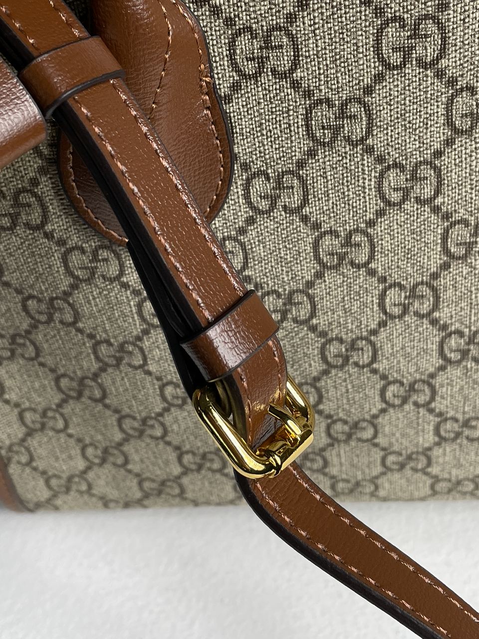 Gucci Ophidia Leather-Trimmed Monogrammed Coated-Canvas Tote Bag - 22