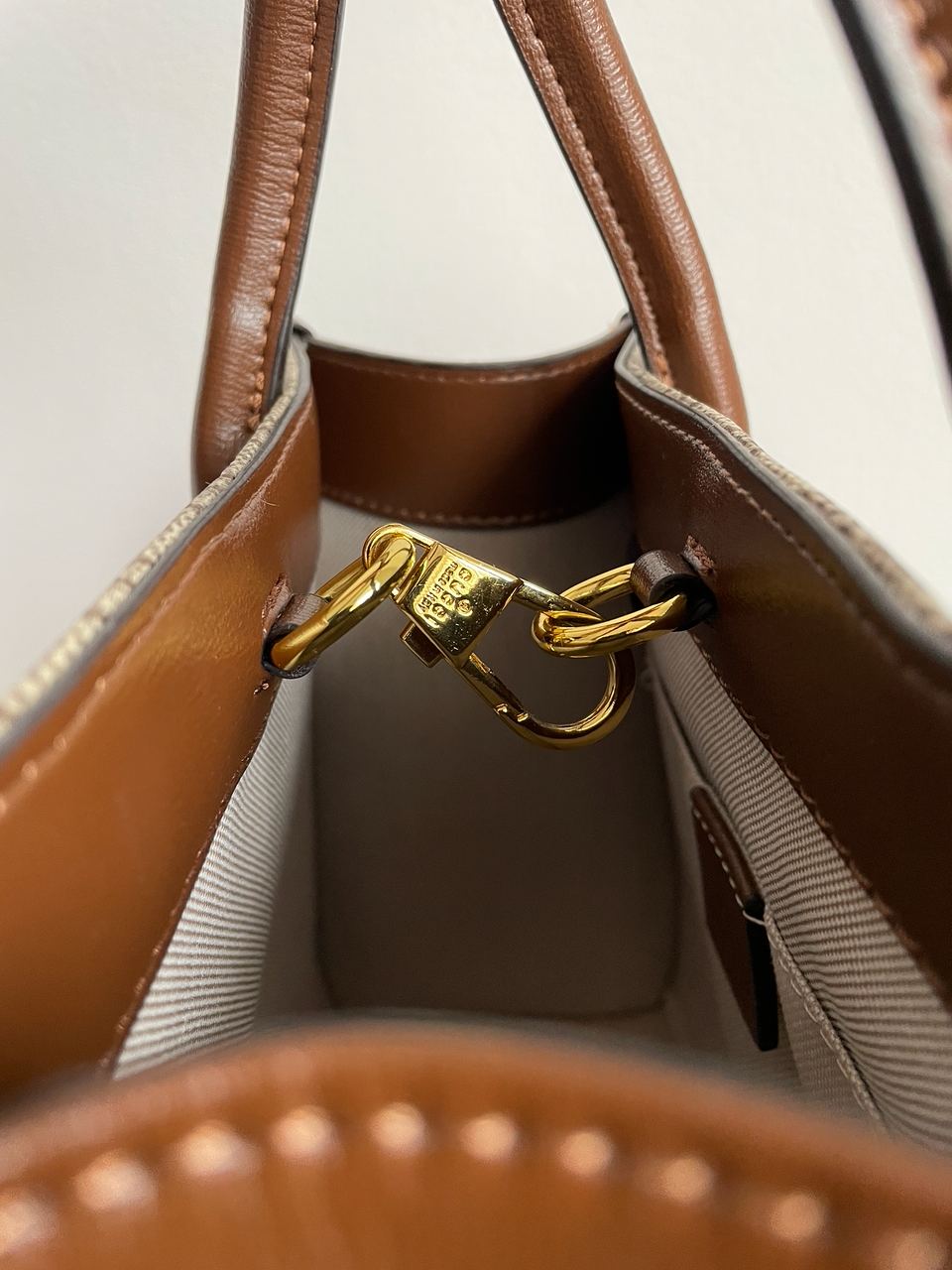 Gucci Ophidia Leather-Trimmed Monogrammed Coated-Canvas Tote Bag - 27