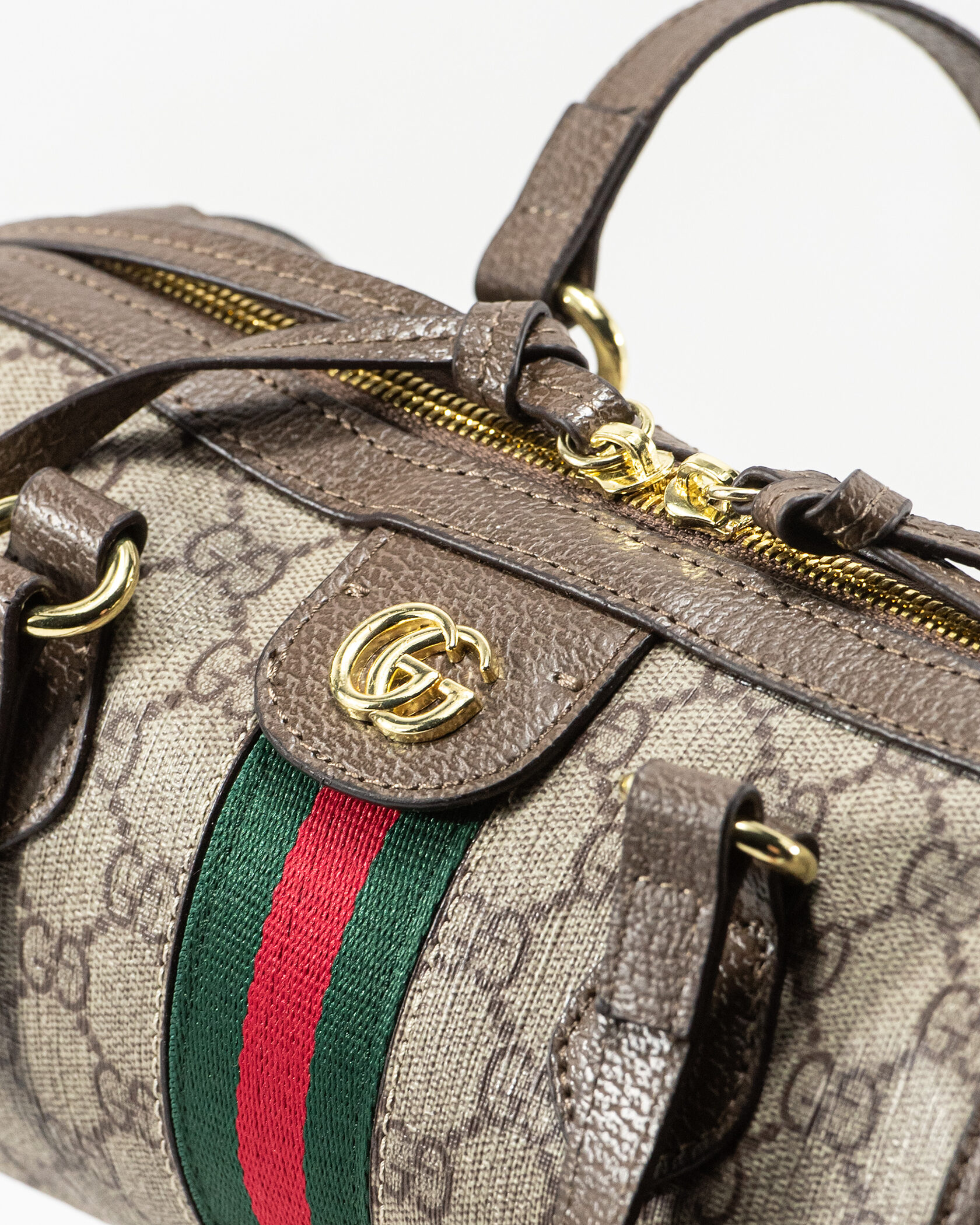 Gucci Ophidia Small GG Supreme Boston Bag in Beige/Brown - 4