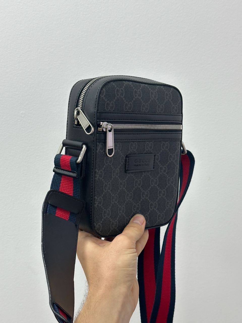 Gucci Small 'Ophidia' Shoulder Bag Grey - 6